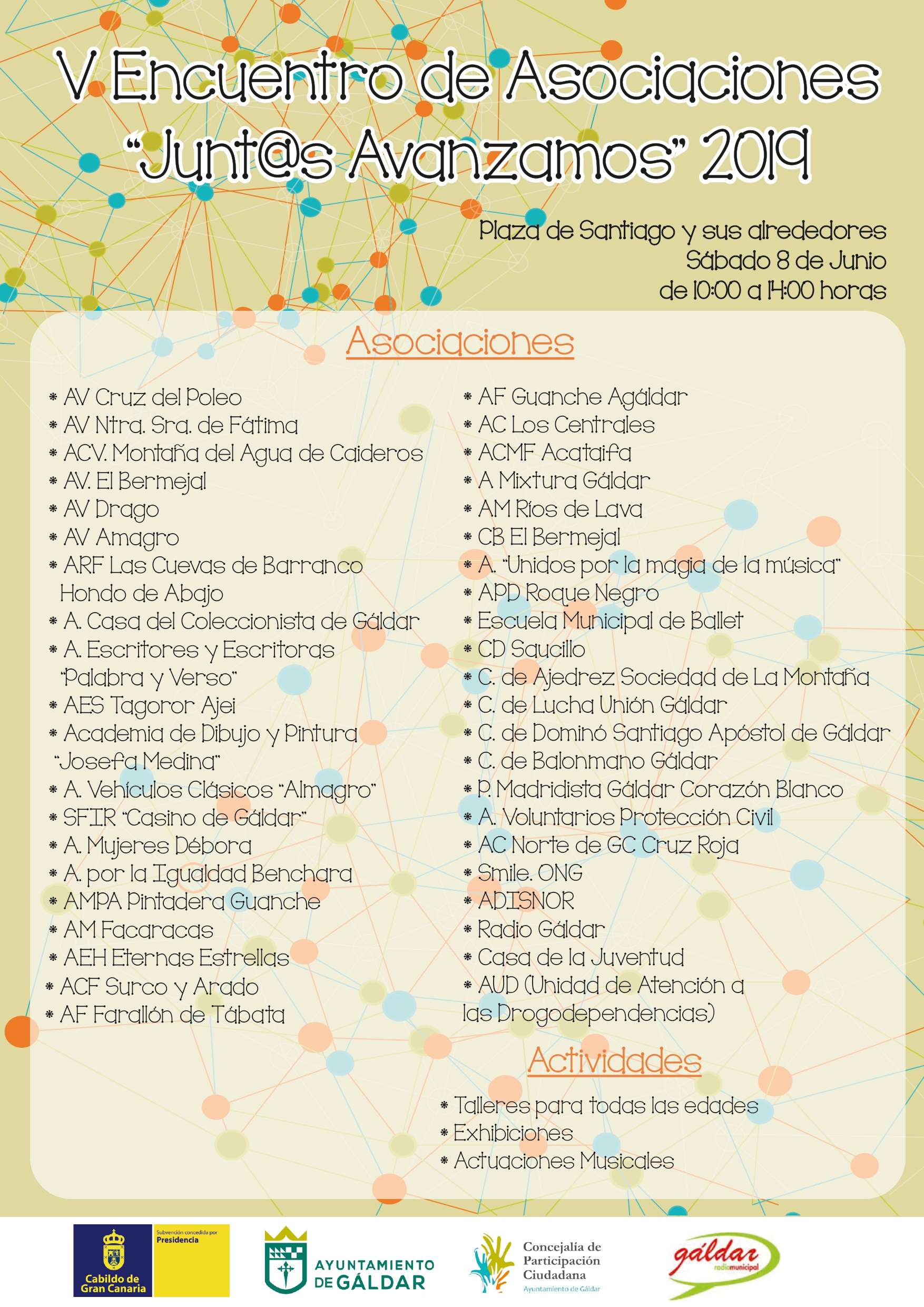 cartel asociaciones 8 junio